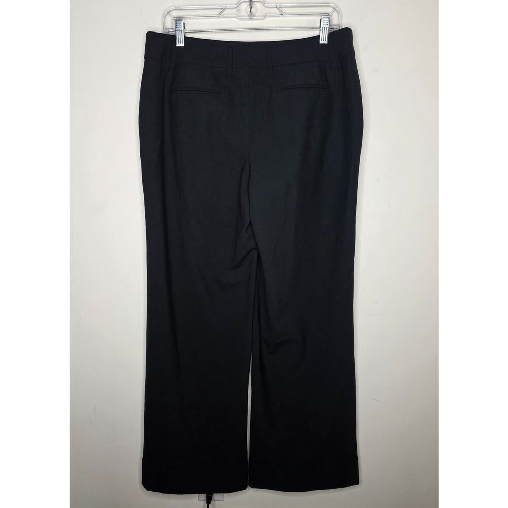 Ann Taylor Loft "Ann" black wide leg career dress pants - 10 - Picture 4 of 5